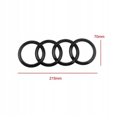 EMBLEMA INSIGNIA LOGOTIPO AUDI Q7 A6L TT AL PARTE TRASERA  