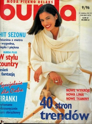 Burda Moda Styl Wykroje 9/1996