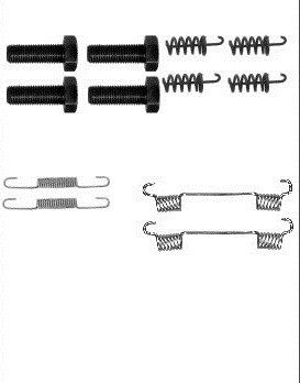 RESORTES DO ZAPATAS DE FRENADO MERCEDES W211 02-  