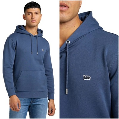 LEE PLAIN HOODIE MĘSKA BLUZA KLASYCZNA LOGO M