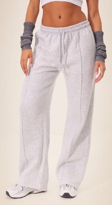 PRETTYLITTLETHING SPODNIE DRESOWE SZARE 40 1EKM