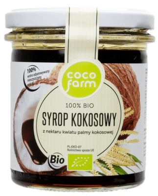 COCO FARM 100% BIO syrop kokosowy z nektaru 400 g