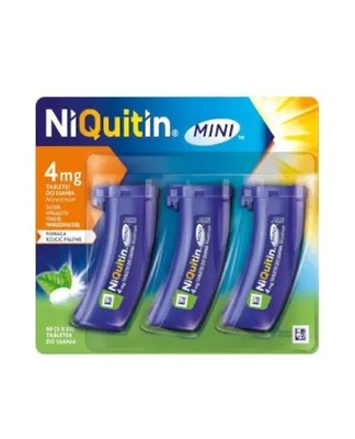 NiQuitin Mini 4 mg 60 tabletek do ssania (3x20 tabletek)