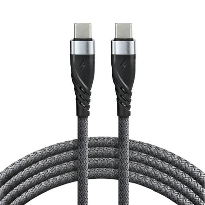 Kabel Everactive CBB-2PDG USB-C do USB-C 2m 60W 3A czarny