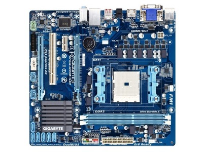 Motherboard Gigabyte GA-A55M-S2H AMD Socket FM1 DDR3
