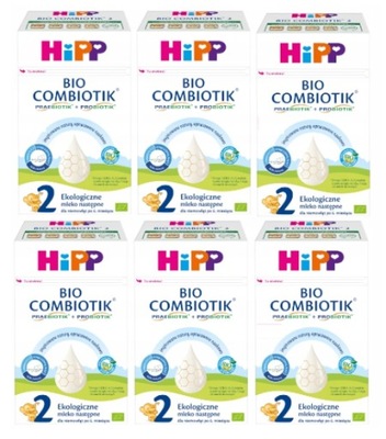 HIPP 2 BIO COMBIOTIK mleko następne 6x550g