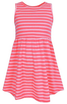 Neonowa sukienka w paski YD PRIMARK 5-6 lat 116 cm