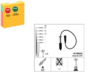 NGK SET WIRES IGNITION MERCEDES E (W210) - milautoparts-fr.ukrlive.com