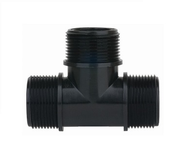 Trójnik 3" GZ tworzywo PP czarne gwintowane