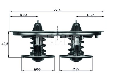 TERMOSTATY АВТОМОБІЛЬНИЙ MAHLE TX 32 80D