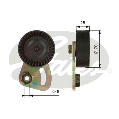 РОЛИК НАТЯЖИТЕЛЬНЫЙ PK GATES T39019