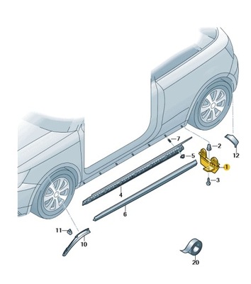 SPOLJER ЗАДНЕГО ШЕСТЕРНИ ПРАВАЯ AUDI A1 ASO ОРИГИНАЛ НОВЫЙ 8X0853834A FN0