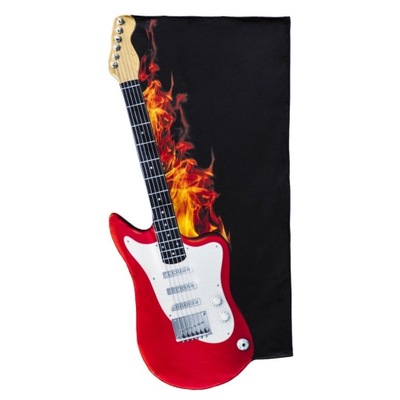 Ręcznik plażowy Gitara elektryczna frotte muzyczny Prezent na urodziny