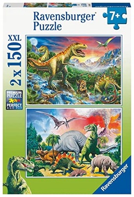 RAVENSBURGER PUZZLE 2x150EL DINOZAURY X4A89