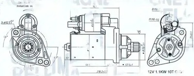 Стартер 063721322010 magneti marelli фото №1