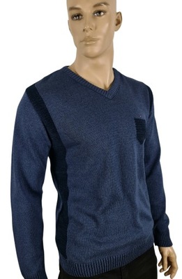 sweter szpic bawełna N22v POLSKI jeans XXL