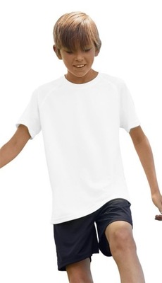 Koszulka dla dziecka na W-F VALUE biała 140