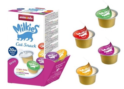Animonda Milkies Variety 20 x 15g Mleko Przysmak dla kota Smakołyk
