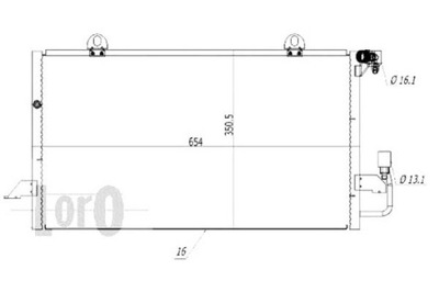 DEPO CONDENSADOR DE ACONDICIONADOR AUDI A6 C4 DEPO  