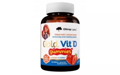 OLIMP GOLD VIT D GUMMIES SMAK TRUSKAWKOWY, 60 SZTUK