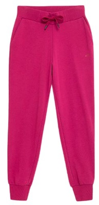 Spodnie dresowe 4F SPDD350 damskie różowe