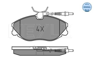 MEYLE 025 216 7419/W КОМПЛЕКТ КОЛОДОК ШАЛЬМІВНИХ