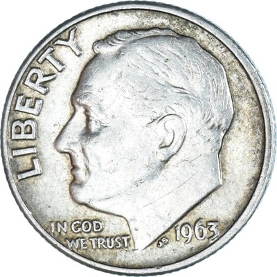 Moneta, USA, Roosevelt Dime, Dime, 1963, U.S. Mint