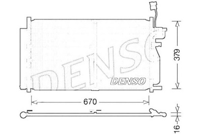 Denso dcn15003 конденсатор, кондиціонер фото №1
