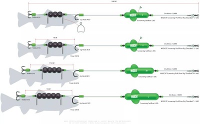 ZESTAW MADCAT ADJUSTA PROFI RIVER RIG*DEADBAIT* L 55994