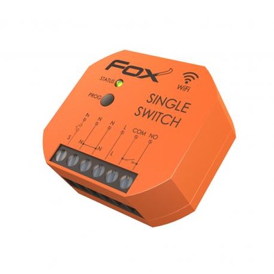 Przekaźnik1-kanalow Wi-Fi 230 V F&F FOX Wi-R1S1P-P