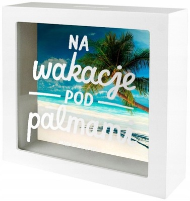 Skarbonka - na wakacje pod palmą