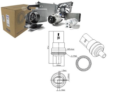 SENSOR TEMPERATURA DE LÍQUIDO REFRIGERACIÓN MERCEDES V 638 2 AUDI A1 A1  