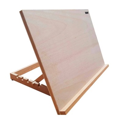 Sztaluga malarska drewniana bukowa format A3 stołowa do malowania rysowania