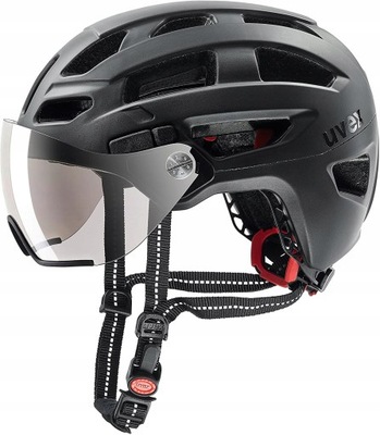 UVEX FINALE VISOR 52-57cm BLACK MAT KASK ROWEROWY