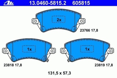 КОЛОДКИ ГАЛЬМІВНІ ПЕРЕД TOYOTA COROLLA 2002-