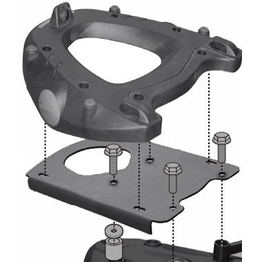 GIVI SR5107 СТЕЛАЖ ЦЕНТРАЛЬНЫЙ ПОД КОФР MONOKEY DO BMW F 650 / 700 / 800