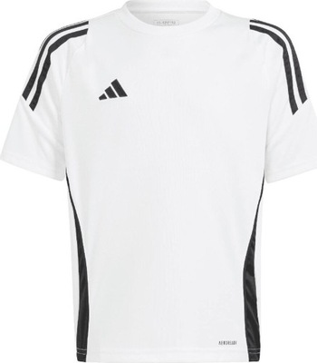 KOSZULKA DLA DZIECI ADIDAS TIRO 24 JERSEY BIAŁA IS1033 r 152cm