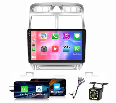 RADIO ANDROID 13 NAVIGATION GPS PEUGEOT 307 2002-2013 CARPLAY 2GB 32GB - milautoparts-fr.ukrlive.com