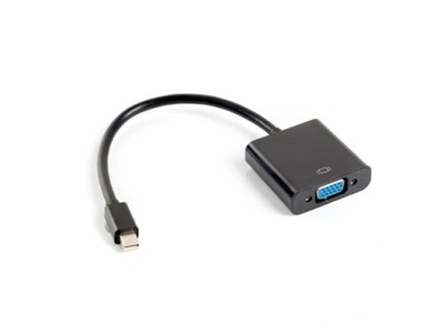 Adapter Lanberg AD-0006-BK (Mini DisplayPort M - D-Sub (VGA) F; 0,20m; kolo