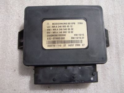 Mercedes w176 a2469004512 модуль блок управления тормоза фото №1