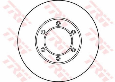 ДИСКИ ТОРМОЗНЫЕ ТОРМОЗНЫЕ ПЕРЕД TRW DF1012