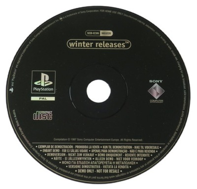 PS1 DEMO WINTER RELEASES SCED-02306 PLAYSTATION 1 PSX