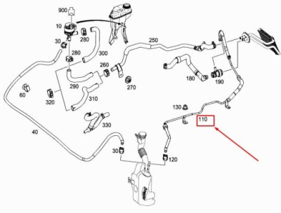 Пабтрубок  теплообменника тепла mercedes-benz slk r172 a1728307300 фото №1