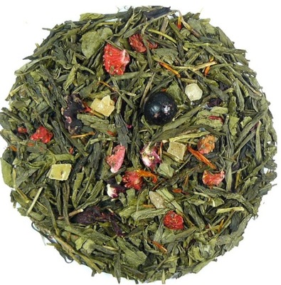 HERBATA Sencha China Fantazja MANGO PAPAJA 100g