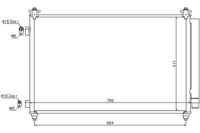 NISSENS CONDENSADOR DE ACONDICIONADOR MAZDA CX-9 3.5/3.7  