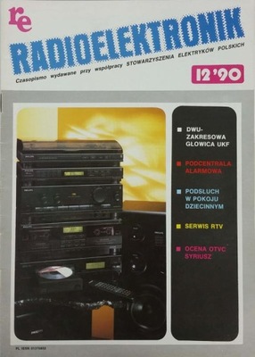 Miesięcznik Re Radioelektronik nr 12 1990