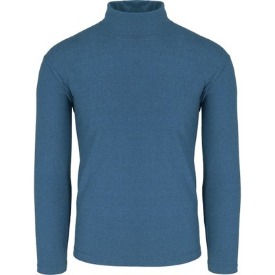 niebieski półgolf męski koszulka bawełna M_klatka_102