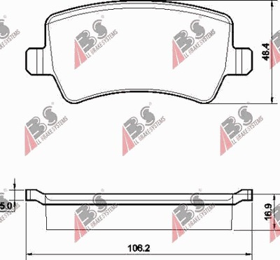 ZAPATAS DE FRENADO FORD S-MAX 06- PARTE TRASERA  