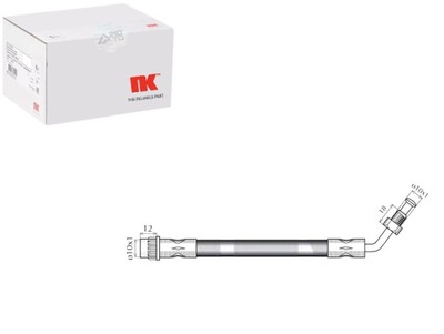 Шланг гальмівний elast. opel перед movano 98- gór фото №1