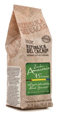 Gorzka czekolada EKWADOR AMAZONIA 75% RdC 2,5 KG
